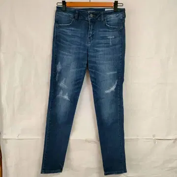 BAYFLOW 데님 데님 팬츠 데미지 진 블루 24인치