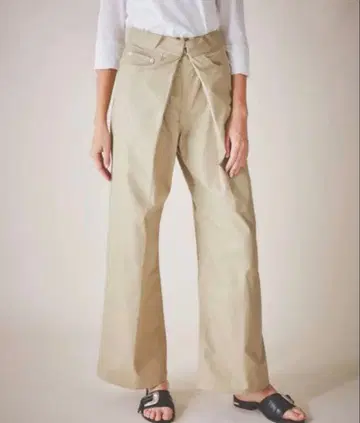 JOHN LAWRENCE SULLVAN 프론트 후크 와이드 팬츠