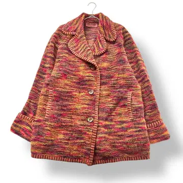 컨디션 최상 미쏘니 모헤어 혼방 두툼한 니트 자켓 코트 루즈핏