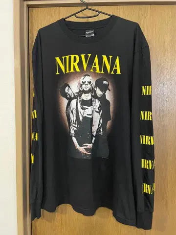 NIRVANA 롱 T셔츠 구제 의류 빈티지 긴팔