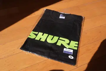 SHURE 로고 티셔츠 M 사이즈 블랙