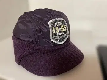 MSW 패치 부착 보라색 워크캡