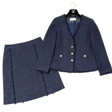 컨디션 최상 매킨토시 필로소피 트위드 셋업 골드 버튼 36