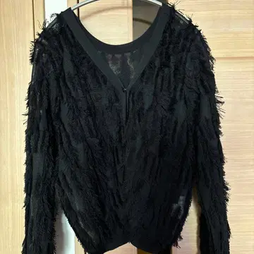 노리즈 프린지 니트 가디건 미사용