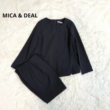 MICA&DEAL 마이카앤딜 셋업 플리츠 밴딩 네이비