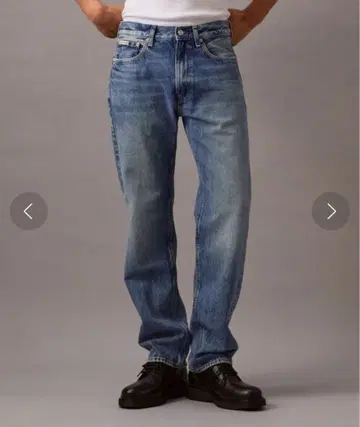 캘빈 클라인 라이트 블루 스트레이트 데님 M 새상품