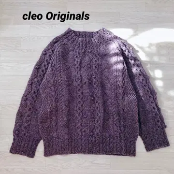 cleo Originals 퓨어 울 아란 편직 니트 핸드 니트