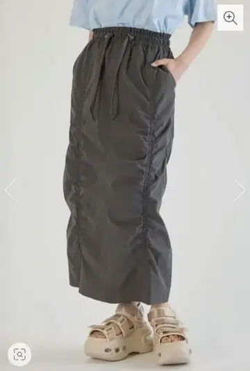 RODEO CROWNS WIDE BOWL 그레이 타이트 스커트