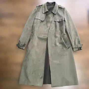 ZARA BASIC 올리브 그린 롱 코트 XS