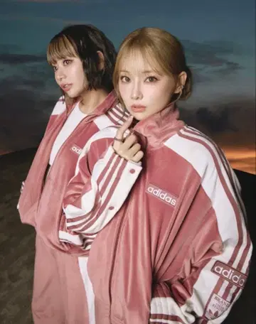 adidas ADIBREAK VELOUR 저지 핑크 시게모리 사토미