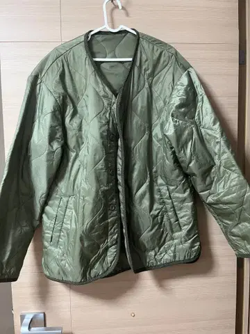 GLOBAL WORK 퀼팅 자켓 L 사이즈 올리브 그린