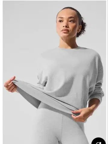 미사용 새상품 Alo Yoga 맨투맨 그레이 M