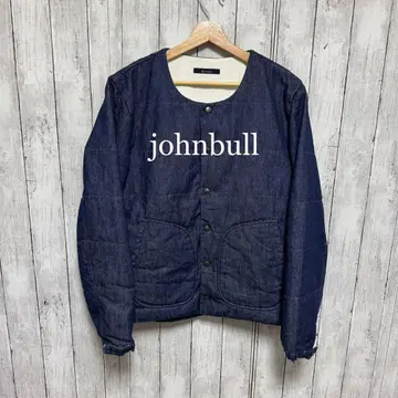 [ 새상품급 ] johnbull 노카라 데님 자켓! 빅 포켓!