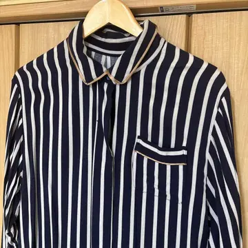 Francfranc 나이트 웨어 스트라이프 네이비