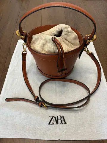 ZARA 브라운 버킷백 수납 봉투 포함