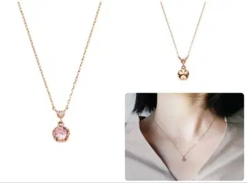 반돔 아오야마 핑크 골드 해피 블라썸 사쿠라 목걸이