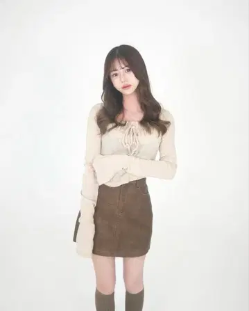 desiretraison 빈티지 레더 미니 스커트