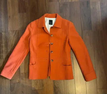 오렌지 컬러 테일러드 자켓
