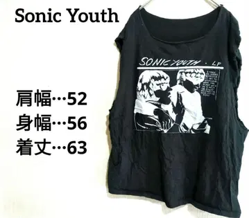 소닉 유스 슬리브리스 T셔츠 블랙