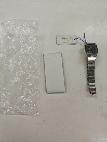 미사용품 SEIKO5 여성용 자동 와인딩 손목시계 SUA611K 실버