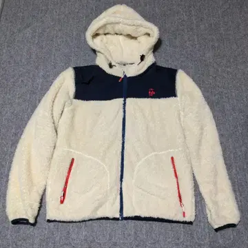 CHUMS 플리스 자켓 XL 크림/네이비