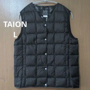 TAION L V넥 다운 베스트 타이온