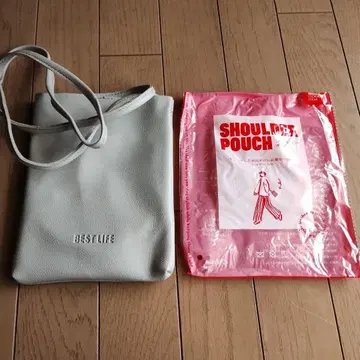 BEST LIFE 숄더 파우치 그레이
