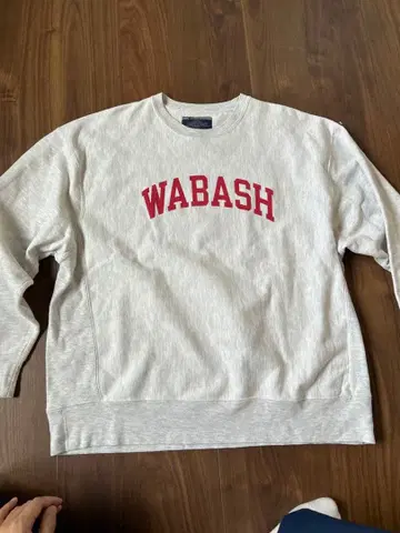 Champion WABASH 로고 맨투맨 XL 그레이