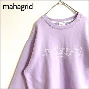 mahagrid 마하그리드 맨투맨 퍼플 오버 사이즈