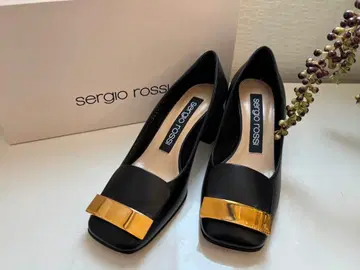 미사용 세르지오로시 sergio rossi 블랙 펌프스 36