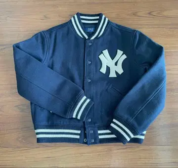 랄프 로렌 양키스 멜톤 울 스타디움 점퍼