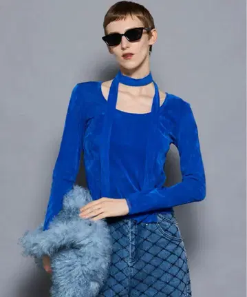 Sheer Velour Asymmetrical Tops