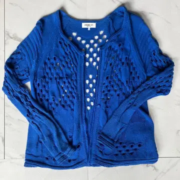 HIROKO BIS 파랑 가디건 사이즈 9