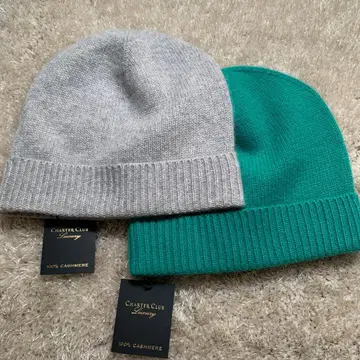 캐시미어 니트 모자 2색 세트 100%