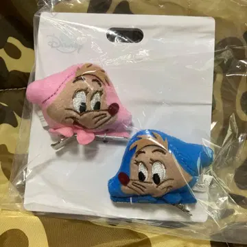 신데렐라 수지&파라 봉제 인형 헤어 클립 할로윈 코스튬