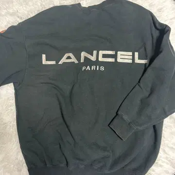 란셀 로고 맨투맨 트레이닝복 M 블랙 계열