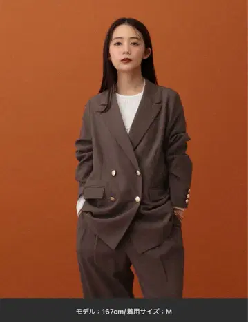 MATINEE LINE/MIX 스트레치 W 자켓/브라운