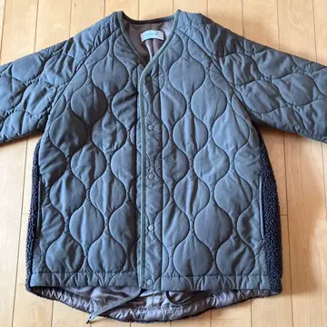 EN ROUTE 퀼팅 자켓 그레이