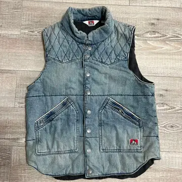 벤 데이비스 데님 퀼팅 베스트 M