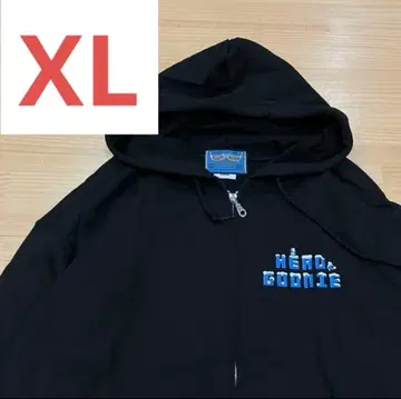 [ 미사용 새상품 ] HEADGOONIE 지퍼 후드티 블랙 XL