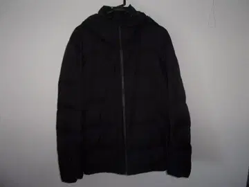 유니클로 심리스 블랙 후드 부착 다운 자켓 XL 새상품급