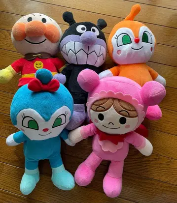 호빵맨 큰 봉제 인형 5체 세트