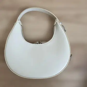 화이트 핸드백 더블 지퍼