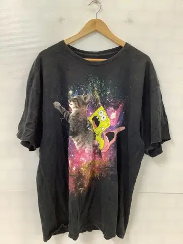 11.5 A897T 스펀지밥 티셔츠 아트 프린트 XXL