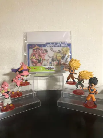 드래곤볼 피규어 6체 세트 월드 콜렉터블 클리어 스탠드 포함