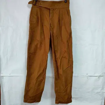 IENA 이에나 캐주얼 팬츠 무지 면 소재 브라운 사이즈 34