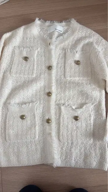 Whim Gazette 노카라 자켓 아이보리 F