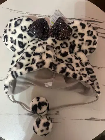 디즈니 팬캡 레오파드 무늬