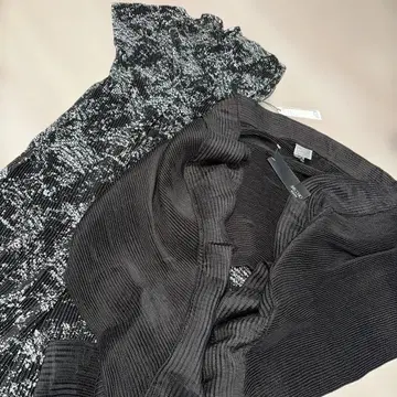 택 포함 새상품 스페치오 플리츠 원피스 스톨 2점