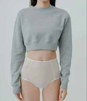 요 바이오톱 요 쇼트 스웨트셔츠 그레이